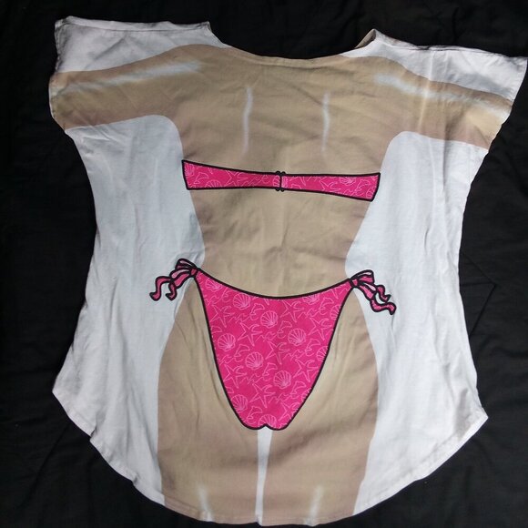 Vintage My Bikini Maui AOP Graphic T-Shirt - Picture 3 of 3